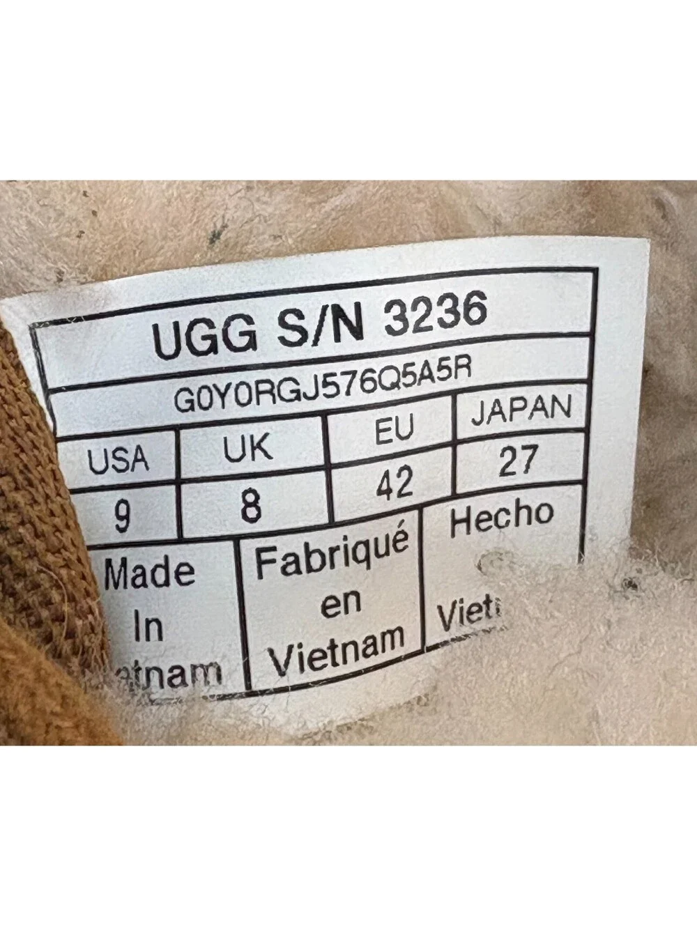 UGG Neumel Men's Boot, Size 9 - Chestnut 3236